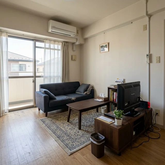 加工前:家具のある部屋